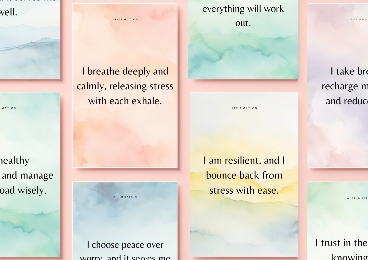 30 stress-free day affirmations